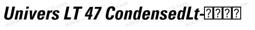 Univers LT 47 CondensedLt字体转换
